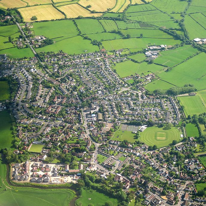 Congresbury Aerial Shot