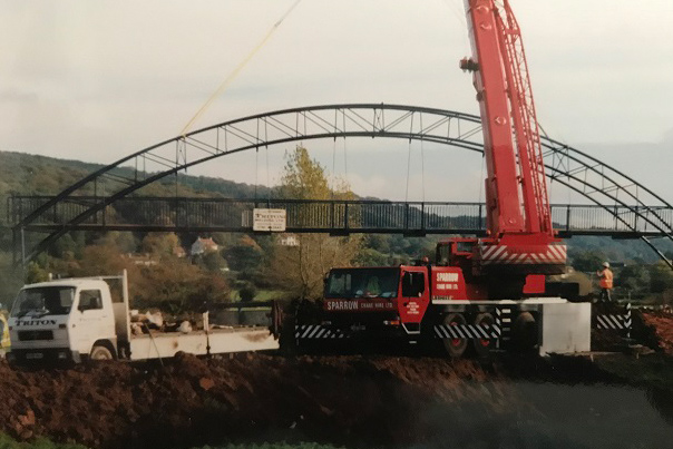 Bridge with Crane